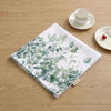 Nappe Carrée Blanche à Motifs Floraux – Imperméable et Réutilisable pour les Fêtes