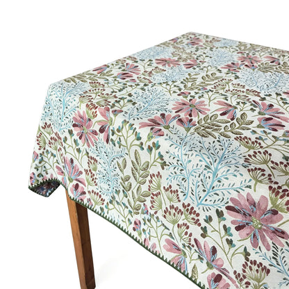 Nappe Rectangulaire en Coton Jacquard – Douce, Lavable, Idéale pour la Cuisine et les Réceptions