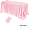 Nappe Rectangulaire en Satin Brillant – Décoration de Table Mariage & Fête