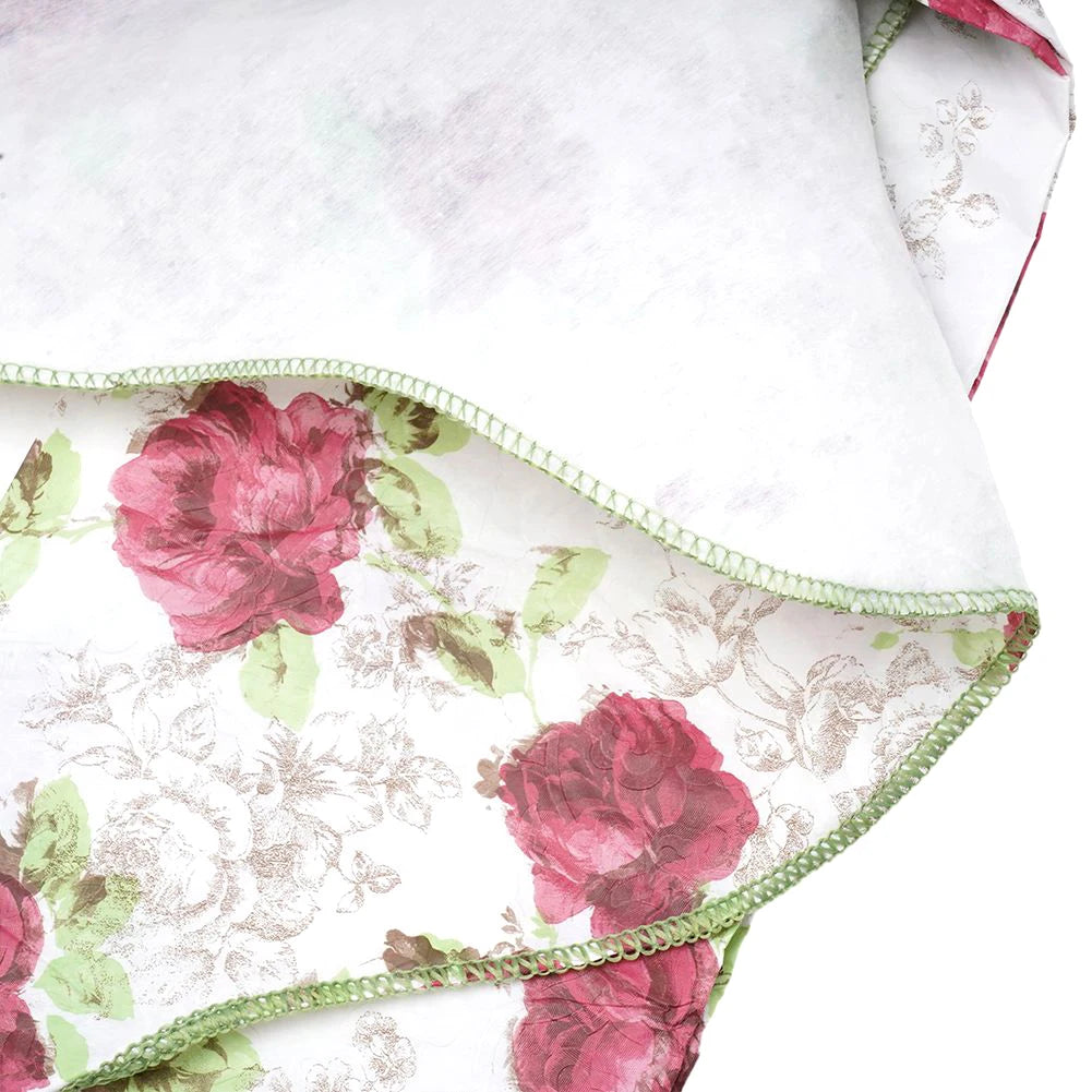 Nappe Ronde Imperméable et Anti-Tache en PVC (152 / 180 cm) – Motif Fleuri