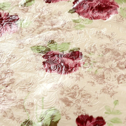 Nappe Ronde Imperméable et Anti-Tache en PVC (152 / 180 cm) – Motif Fleuri