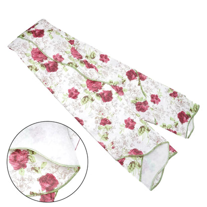 Nappe Ronde Imperméable et Anti-Tache en PVC (152 / 180 cm) – Motif Fleuri