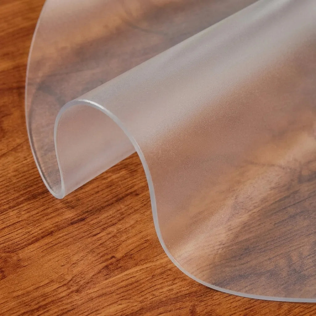 Nappe Ronde Transparente en PVC Souple 1 mm – Imperméable et Anti Taches