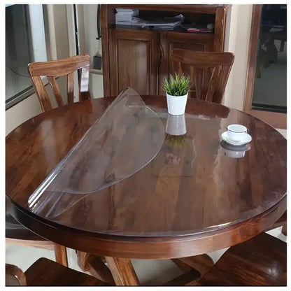 Nappe Ronde Transparente en PVC Souple 1 mm – Imperméable et Anti Taches