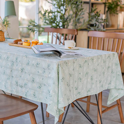 Nappe Style Pastoral Coton Dentelle & Pompons