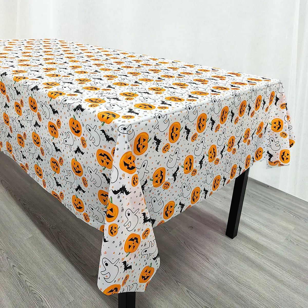 Nappe de Table Halloween Citrouille & Fantôme – Décoration Fête