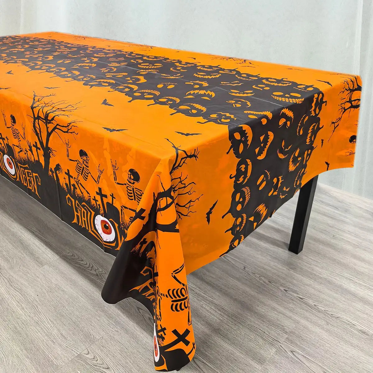 Nappe de Table Halloween Citrouille & Fantôme – Décoration Fête