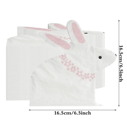 Serviettes Jetables en Papier Lapin – Décoration de Table pour Pâques & Fêtes