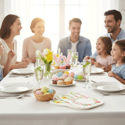 Serviettes Jetables en Papier Lapin – Décoration de Table pour Pâques & Fêtes