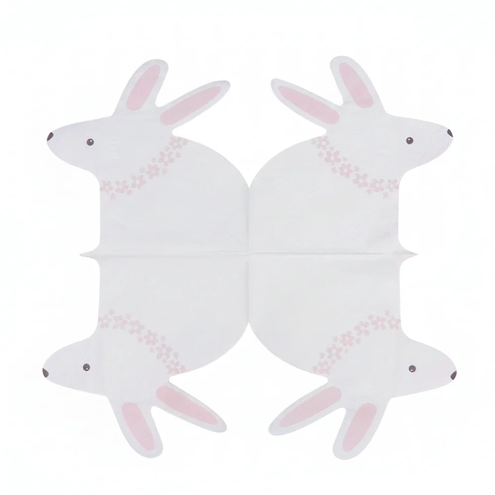 Serviettes Jetables en Papier Lapin – Décoration de Table pour Pâques & Fêtes