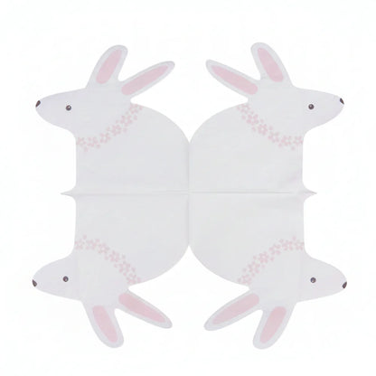 Serviettes Jetables en Papier Lapin – Décoration de Table pour Pâques & Fêtes